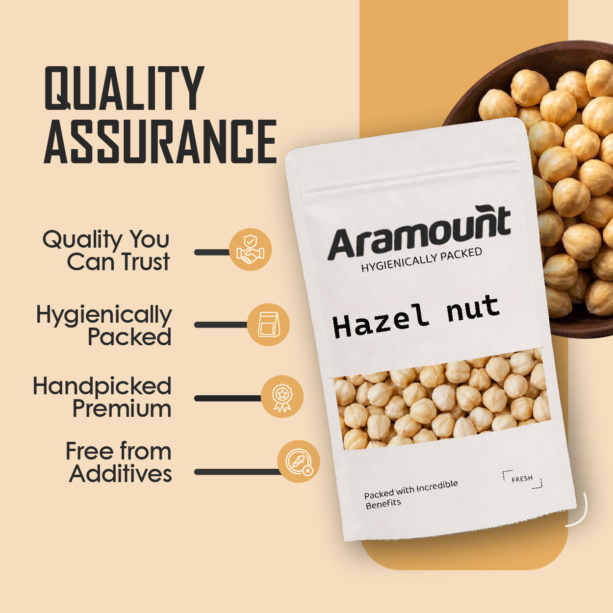 Hazelnuts (Filberts) - Premium Hazelnut Dry Fruit | Buy Hazelnuts