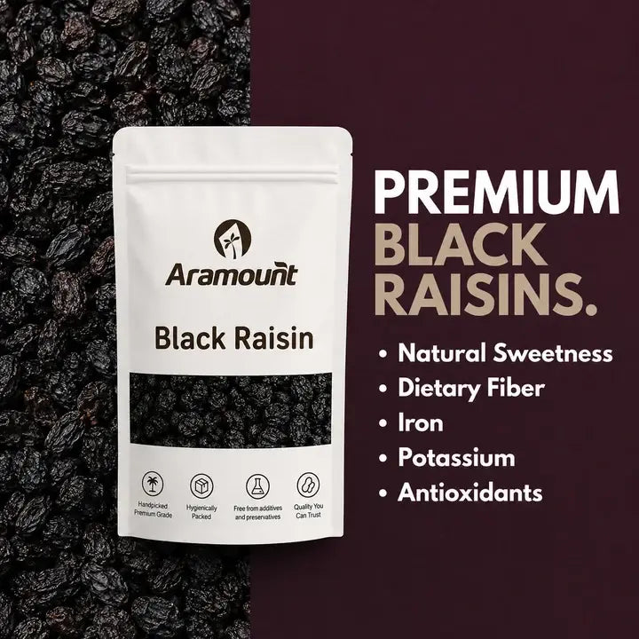 Nuts combo - Premium Almonds, Cashews, Pistachios, Walnuts & Black Raisins 200g Each