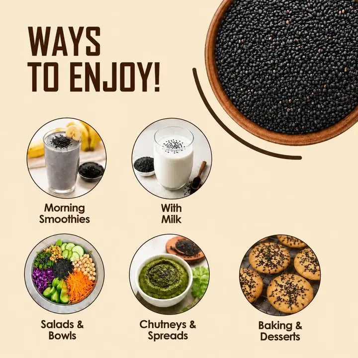 Black Sesame Seeds – Buy Premium Black Sesame Seeds (Kala Til) Online