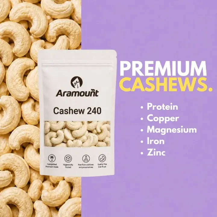 Nuts combo - Premium Almonds, Cashews, Pistachios, Walnuts & Black Raisins 200g Each