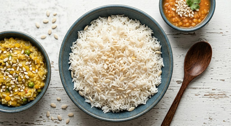 Rice & Dal Garnish