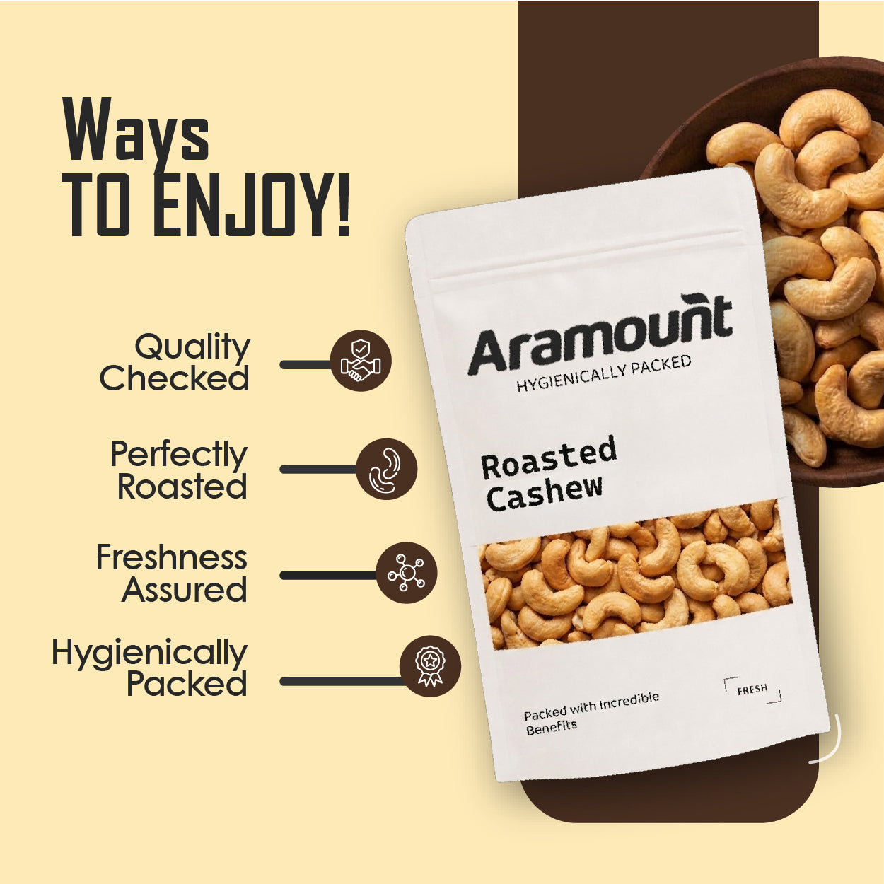 Roasted Cashews - Buy Premium Roasted Kaju