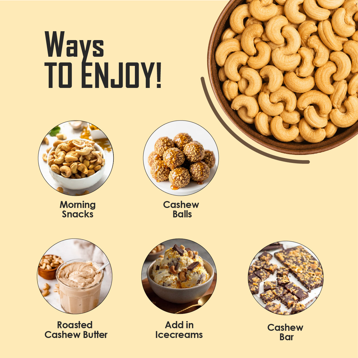 Roasted Cashews - Buy Premium Roasted Kaju