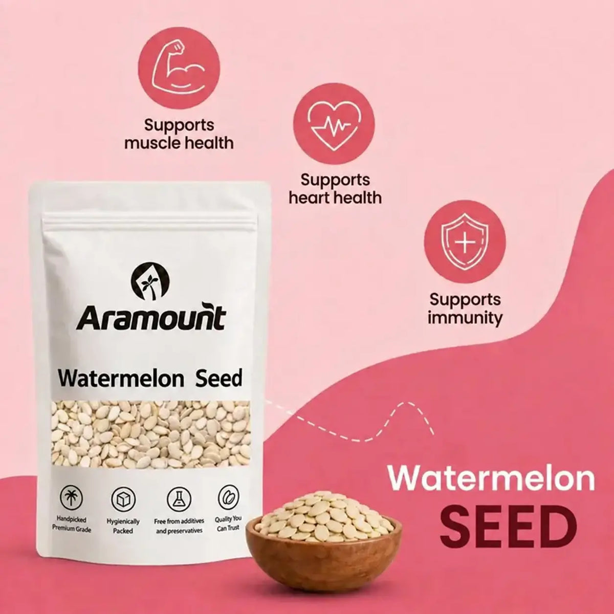Seed Combo - Pumkin, Sunflower, Flax, Chia & Watermelon seeds 200g each